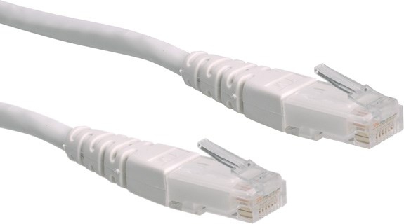 7611990193400 Upc Roline Utp Lan Kabel Cat 6 Ethernet Netzwerkkabel Mit Rj45 Stecker Weiss 15 M