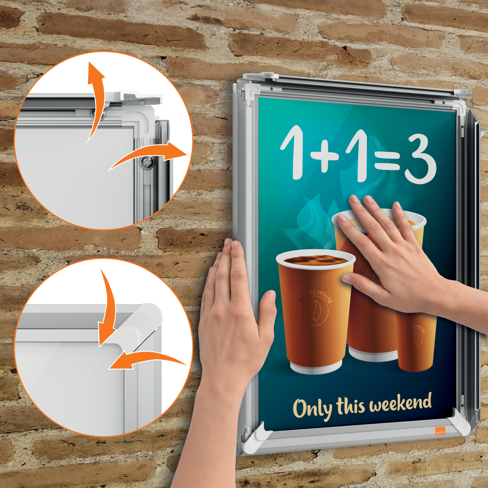 Plakatramme Premium Plus A3 Aluminium
