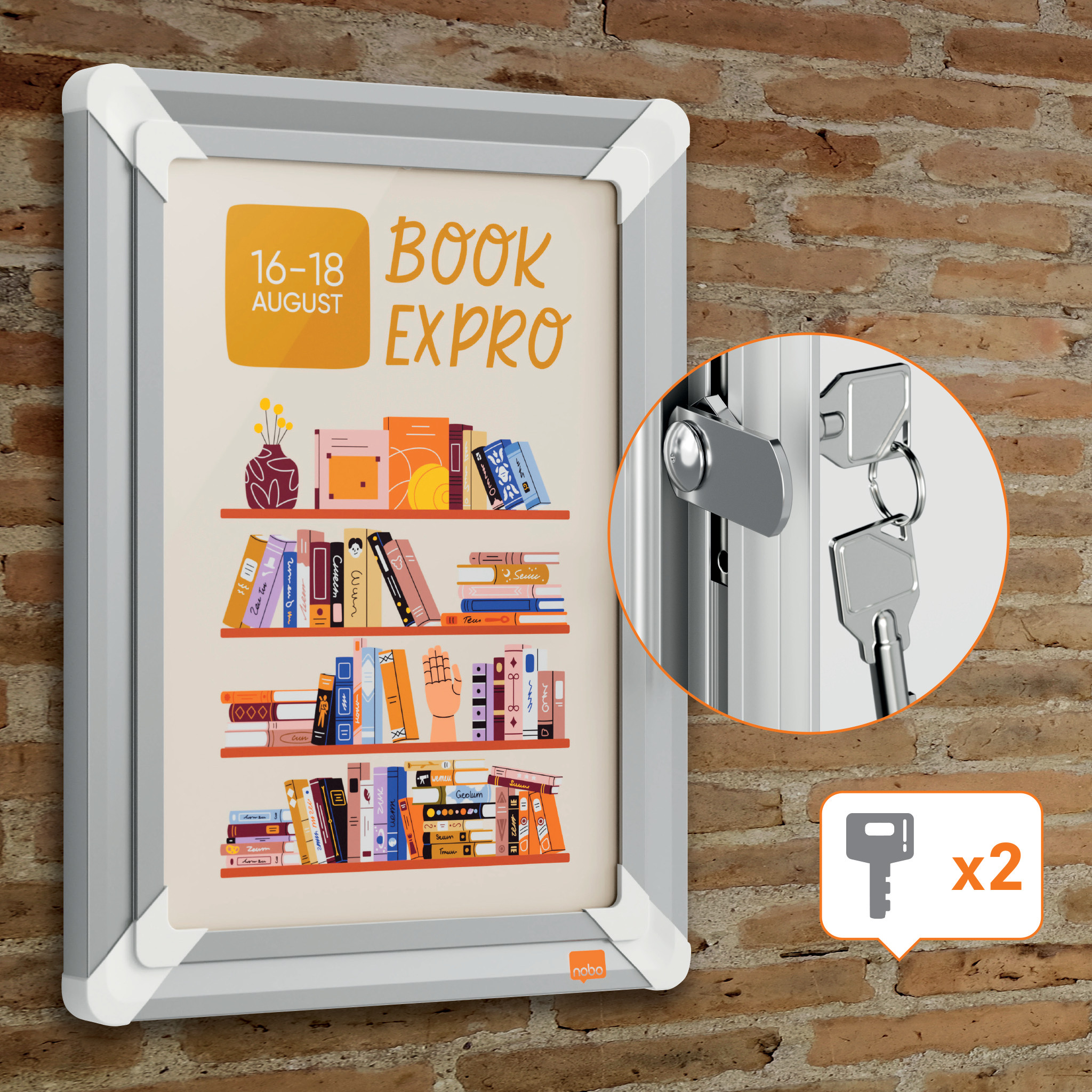 Plakatramme Premium Plus A4 Lsbart Alu.