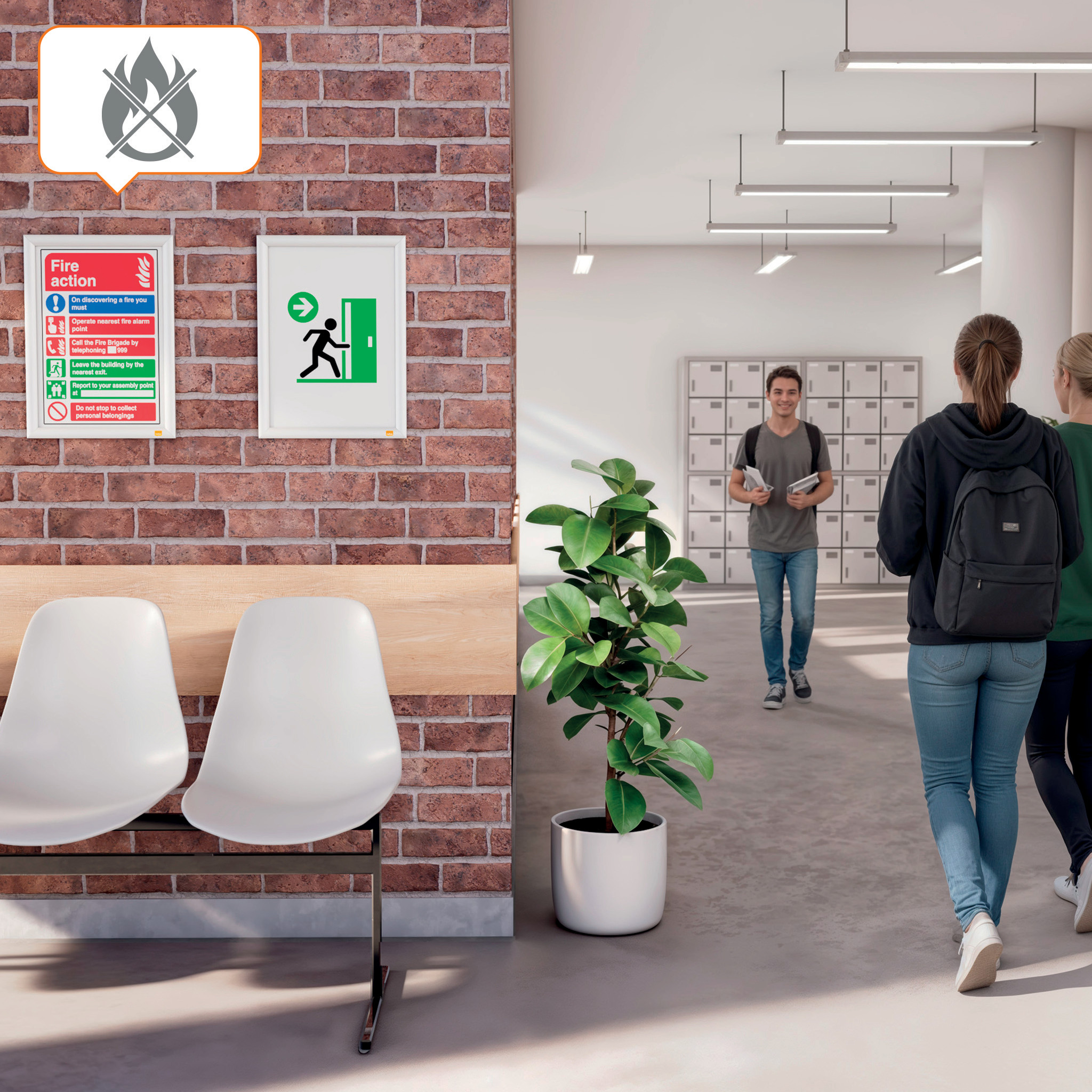 Plakatramme Imp. Pro brandhemmende A3