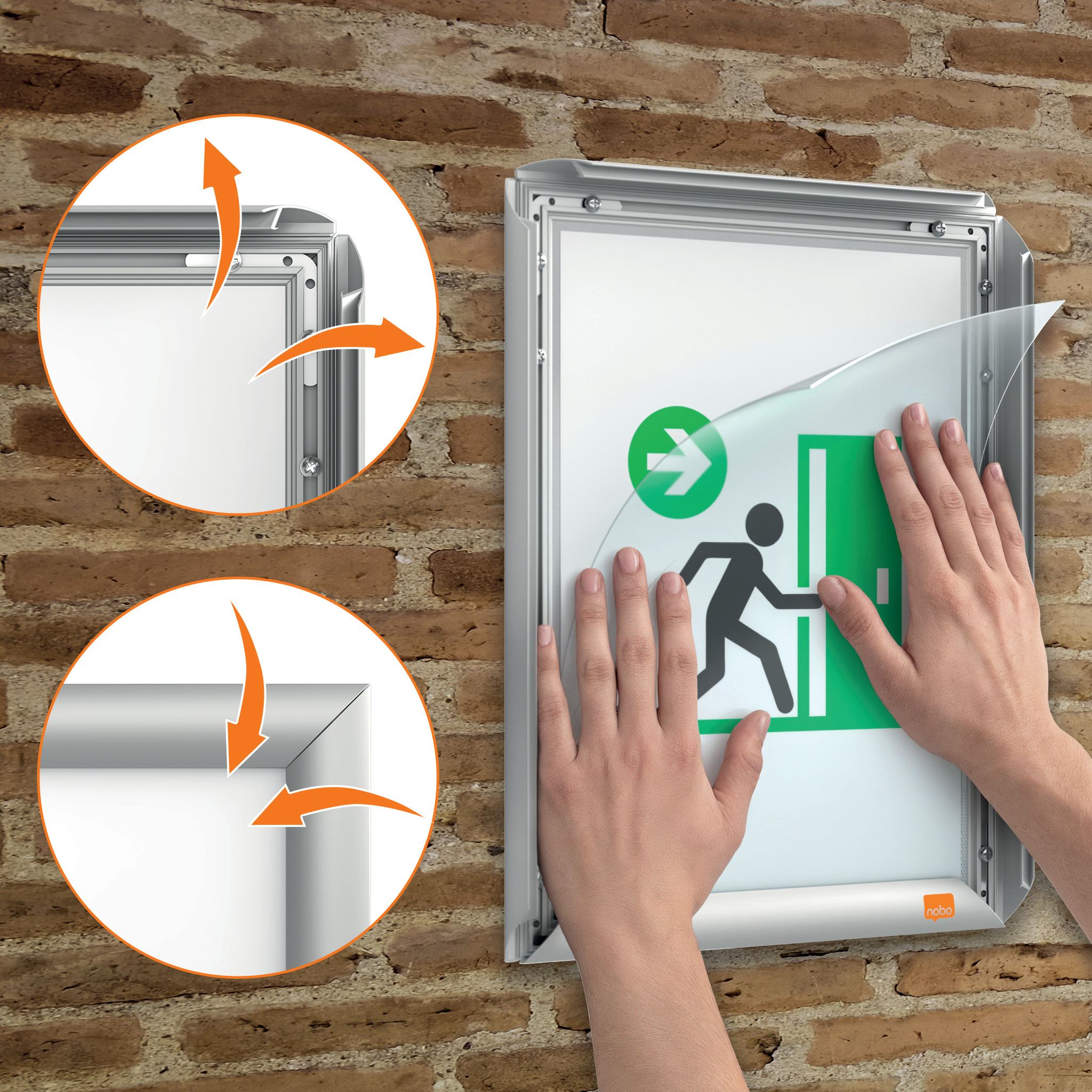 Plakatramme Imp. Pro brandhemmende A4