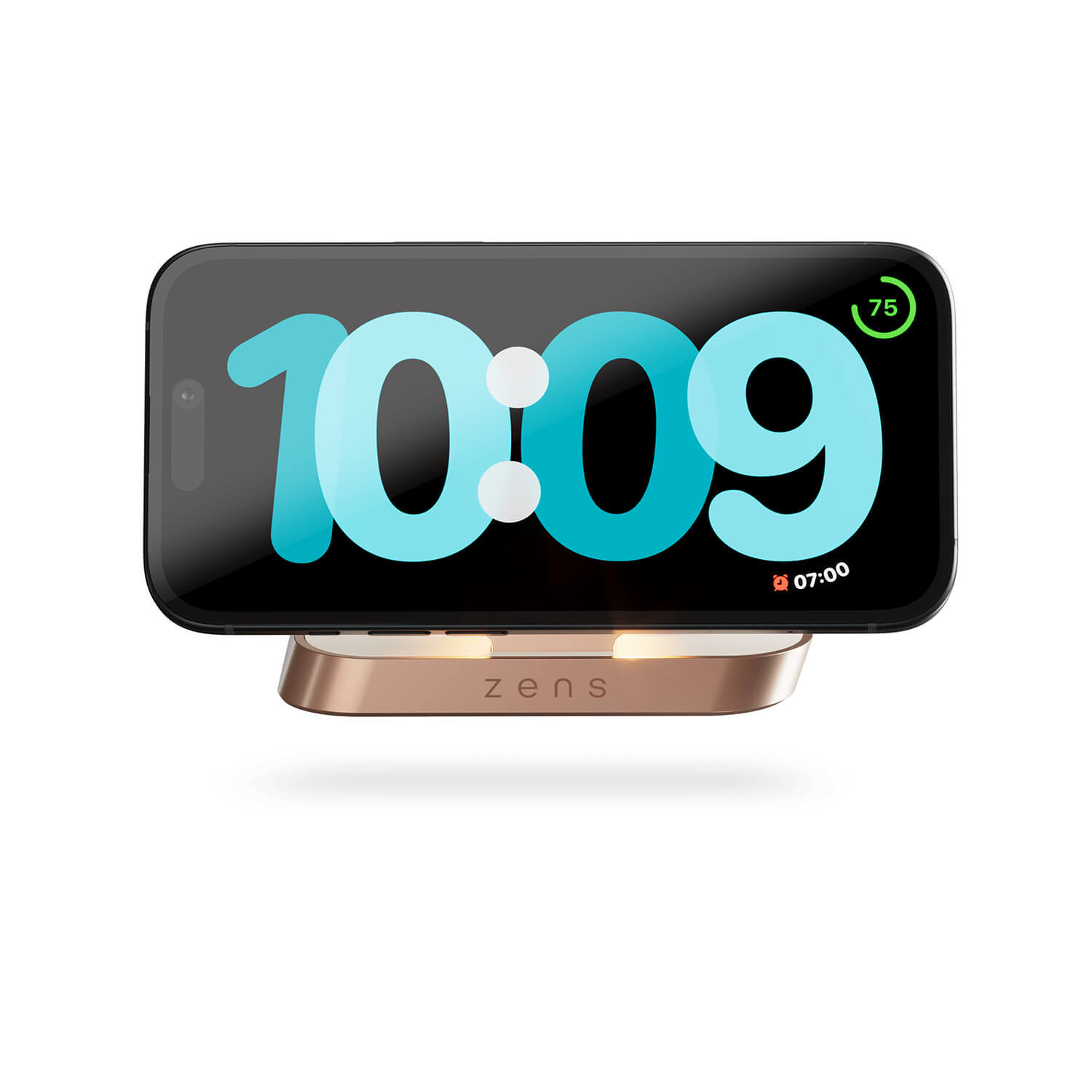 ZENS Wireless Charger Nightstand Qi 15W Copper