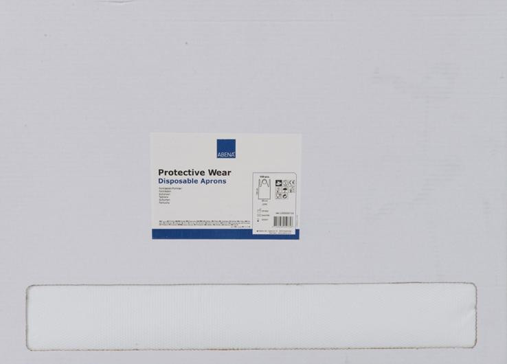Engangsforkle Abena 80X130 30M Hvit (100 stk)