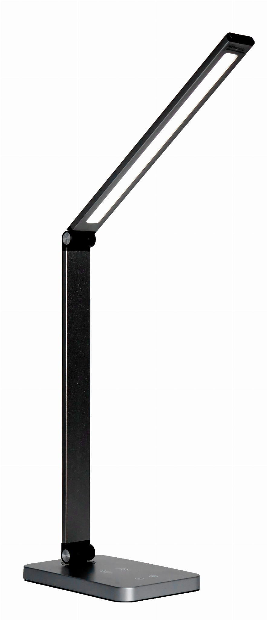BildePLATINET Skrivebordslampe 10W, aluminium, trdls lading, sv