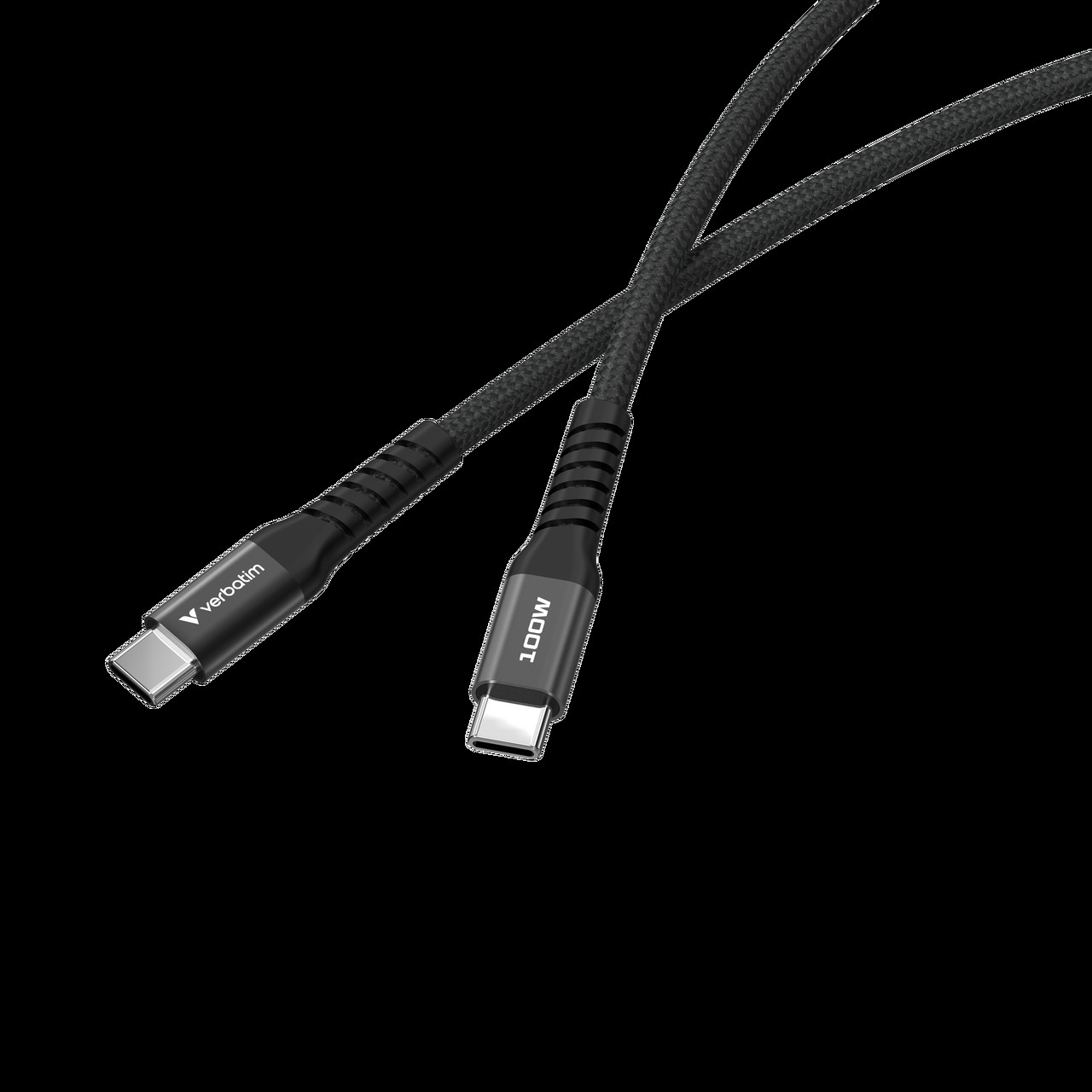 Verbatim Sync&Charge USB-C to USB-C mag cab 100W 200cm black