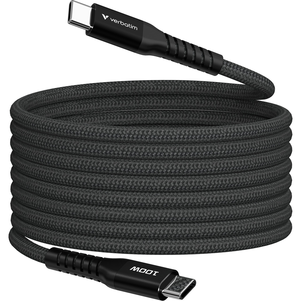 Verbatim Sync&Charge USB-C to USB-C mag cab 100W 200cm black