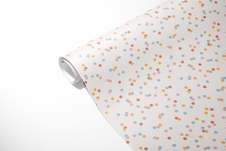 Gavepapir 70Cmx10M Confetti Prikket
