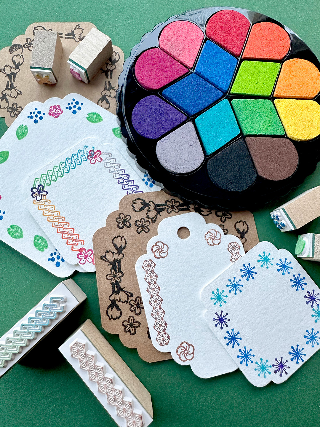  Irodori Pad Stamp pad set Bouquet