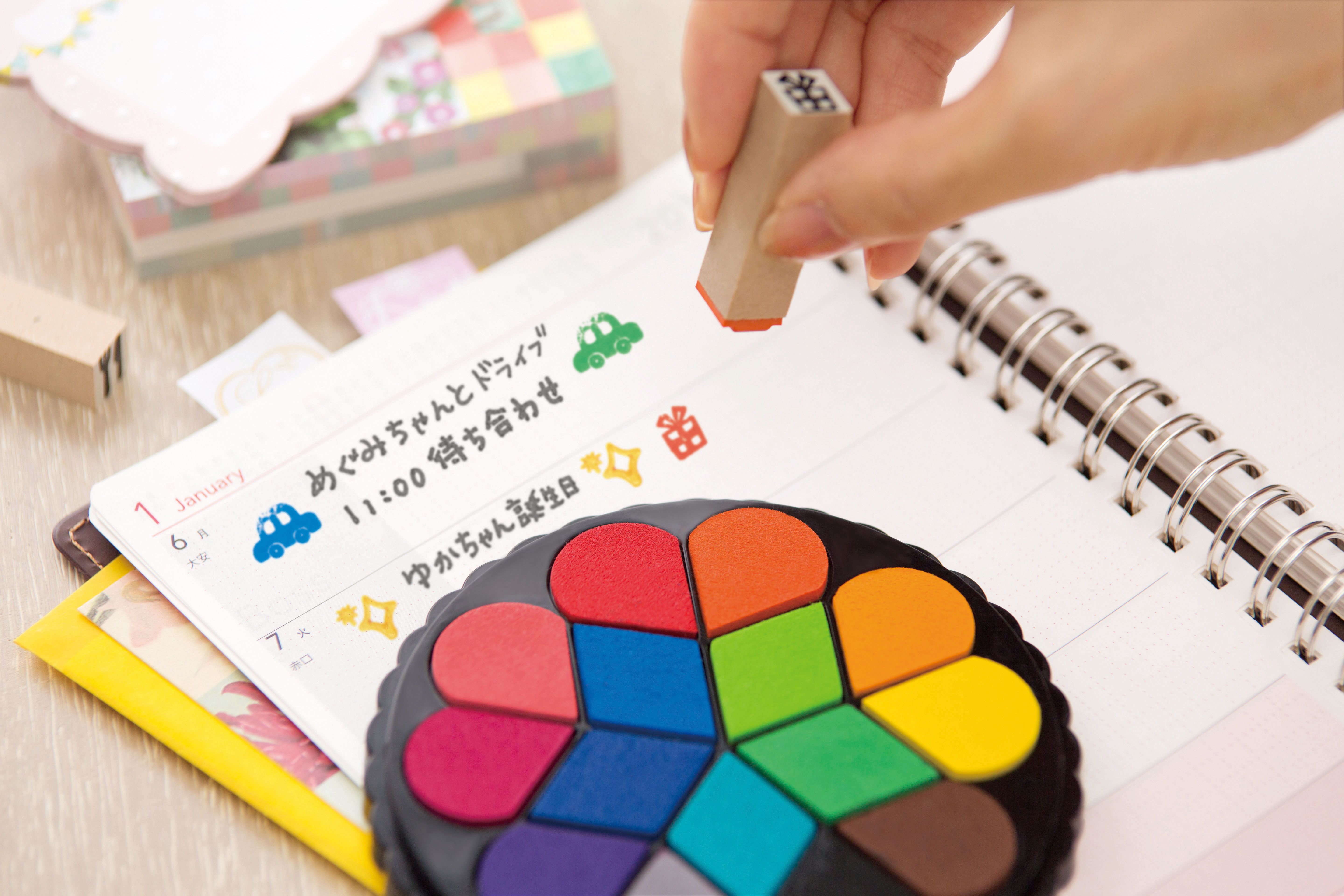  Irodori Pad Stamp pad set Bouquet