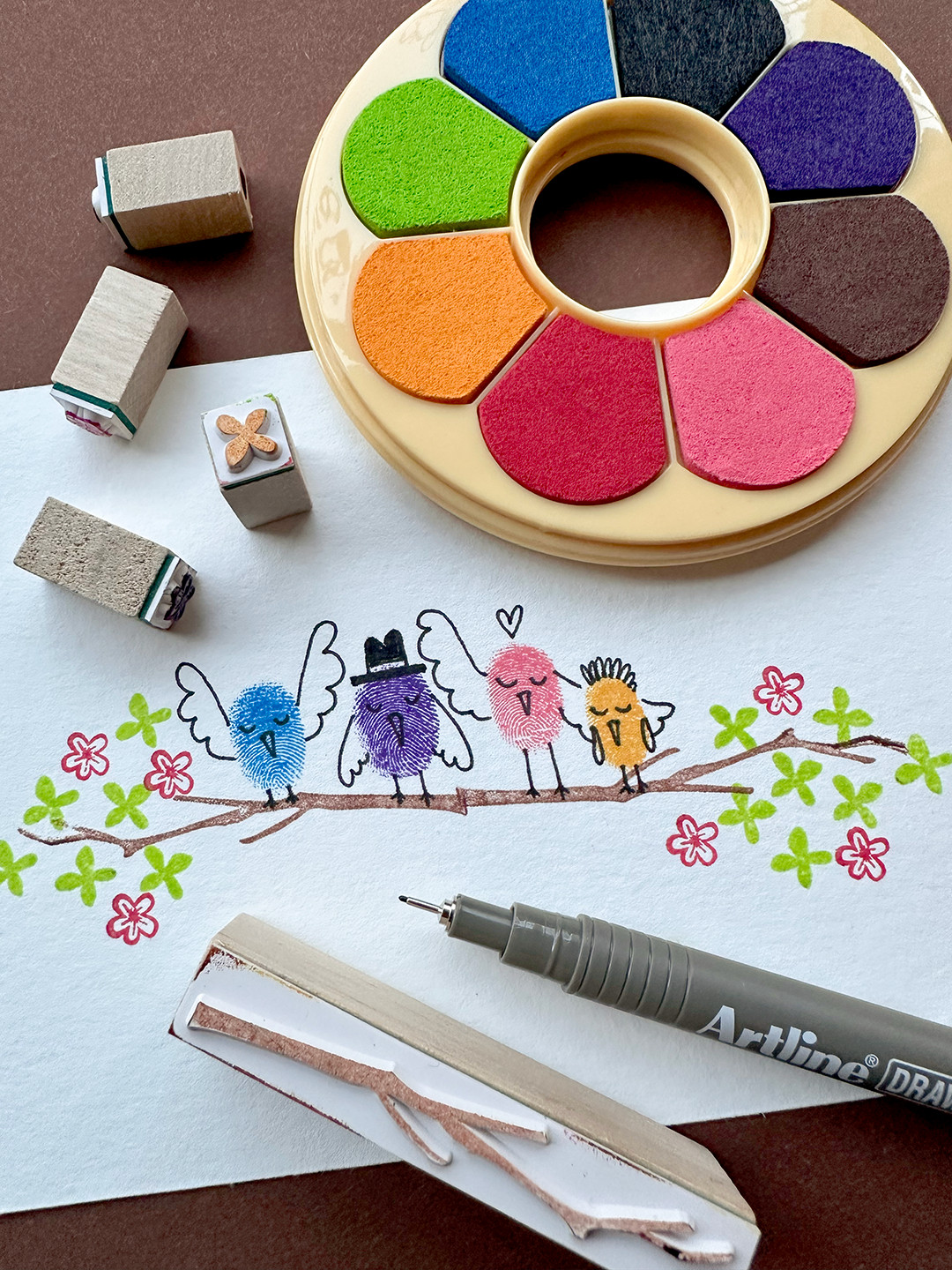 Irodori Pad Stamp pad set Donut