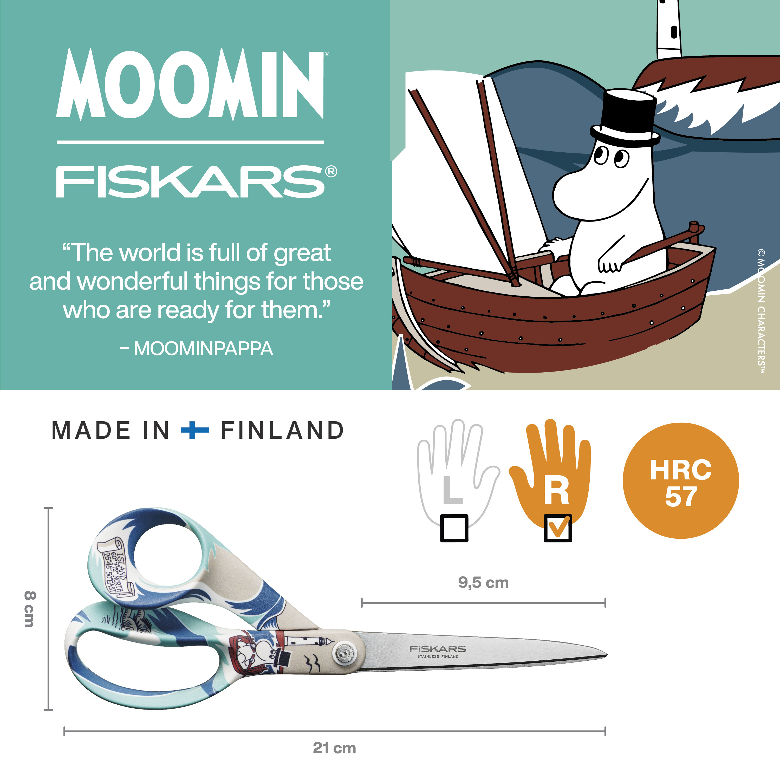 BildeUniversalsaks Moomin Moominpappa 21cm