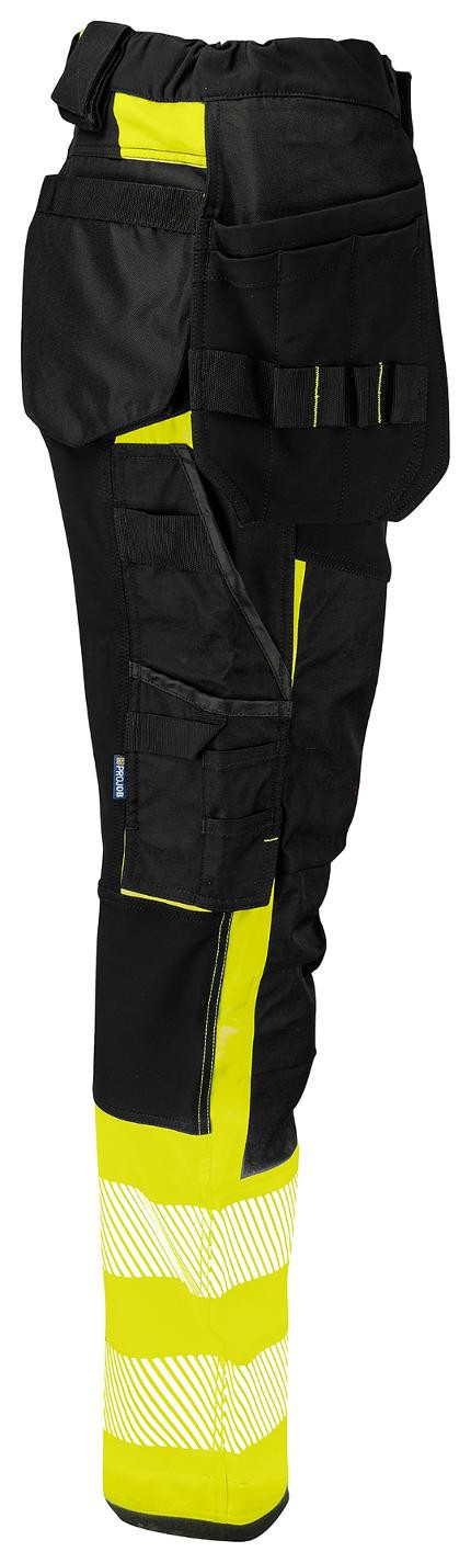 Bukse Projob 6543 Dame C48 Hivis Gul/Sor