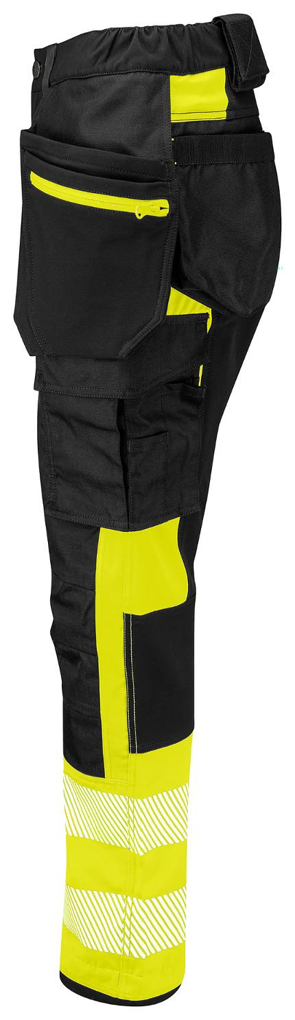 Bukse Projob 6543 Dame C34 Hivis Gul/Sor