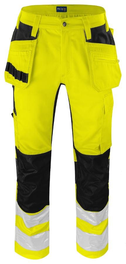 BildeBukse Projob Hv. 6570 Hivis D120 Gul/Sor