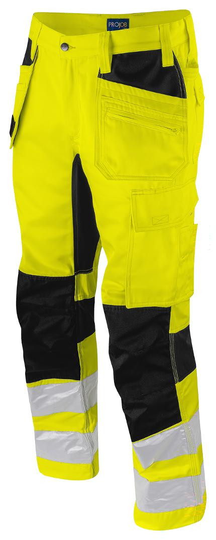 Bukse Projob Hv. 6570 Hivis D84 Gul/Sort