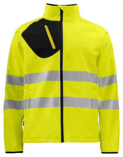 BildeSoftshelljakke Projob 6432 L Hivis Gul