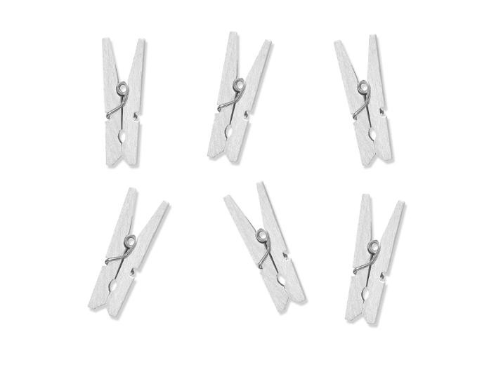 BildeTreklype Dekor 3Cm Hvit (20 stk)