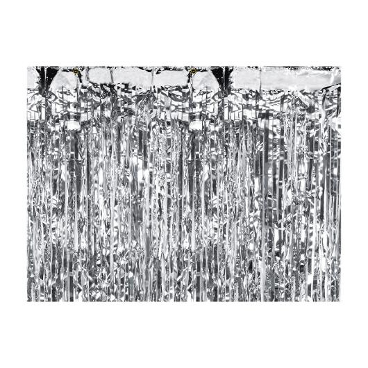 BildeGlittergardin 90X250Cm Sølv