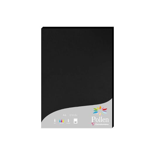 BildeArk Pollen 210G Sort (25 stk)