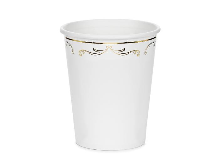 BildeTermobeger Papp 22Cl Hvit/Gull (6 stk)