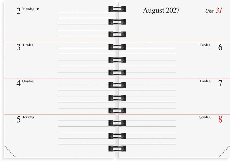 Lommekalender Grieg Mini 2027 Refill