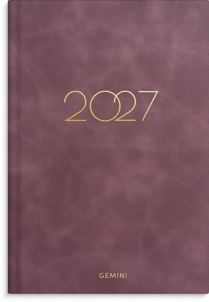 BildeLommekal Grieg Gemini 2027 Colore Burg