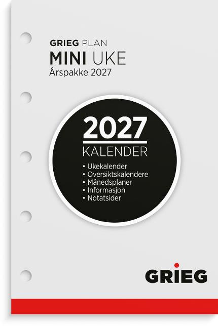 BildeÅrspakke Grieg Mini 2027 Uke