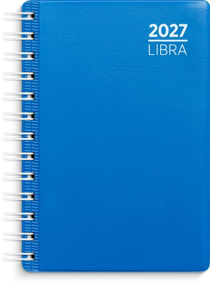 BildeDagbok Grieg Libra Spiral Plast 2027 Blå