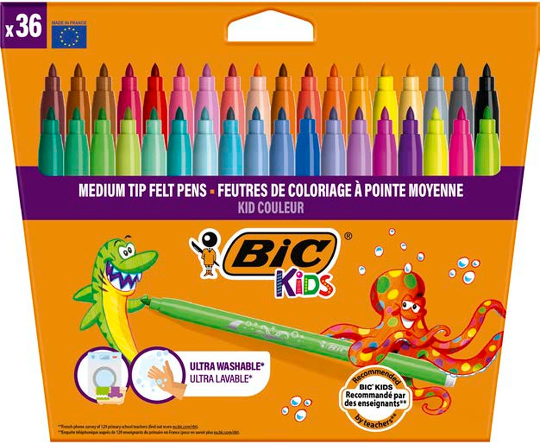 BildeBIC Kids Medium tusjer 36 stk.
