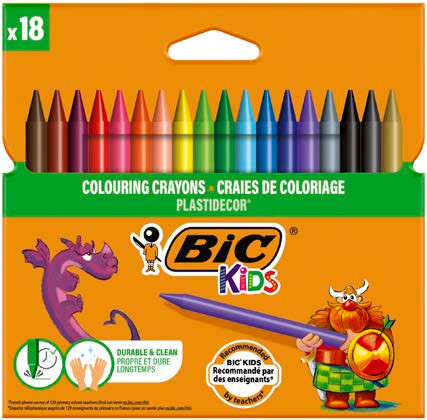 BildeBIC Kids Plastidecor fargestifter 18 stk.