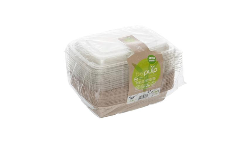 BildeMikrobeger Bagasse M/Lokk 950Ml (15 stk)
