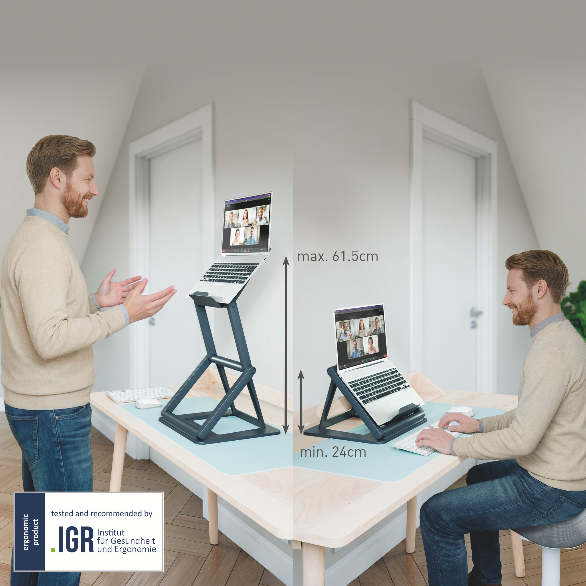 Laptop Riser Sit Stand Leitz Ergo M. Gr