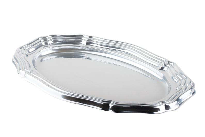 BildeFat Ovalt 46X30Cm Rpet Sølv (5 stk/pk, 10 pakker)