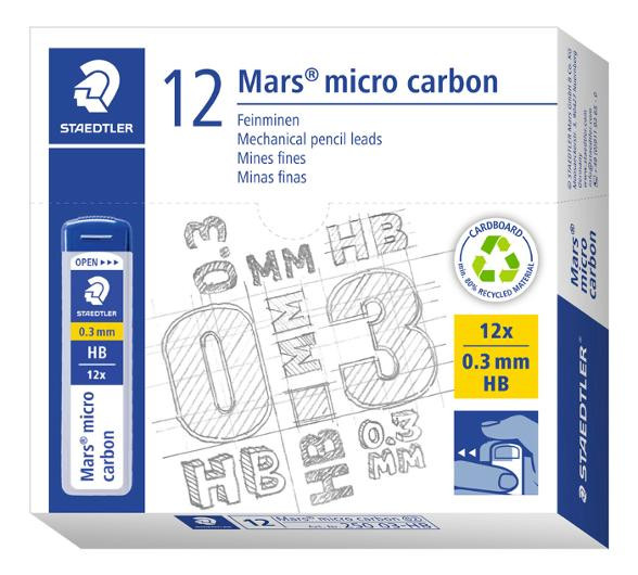 Blyantmine Staedtler 0,3Mm Hb (12) (12 stk)