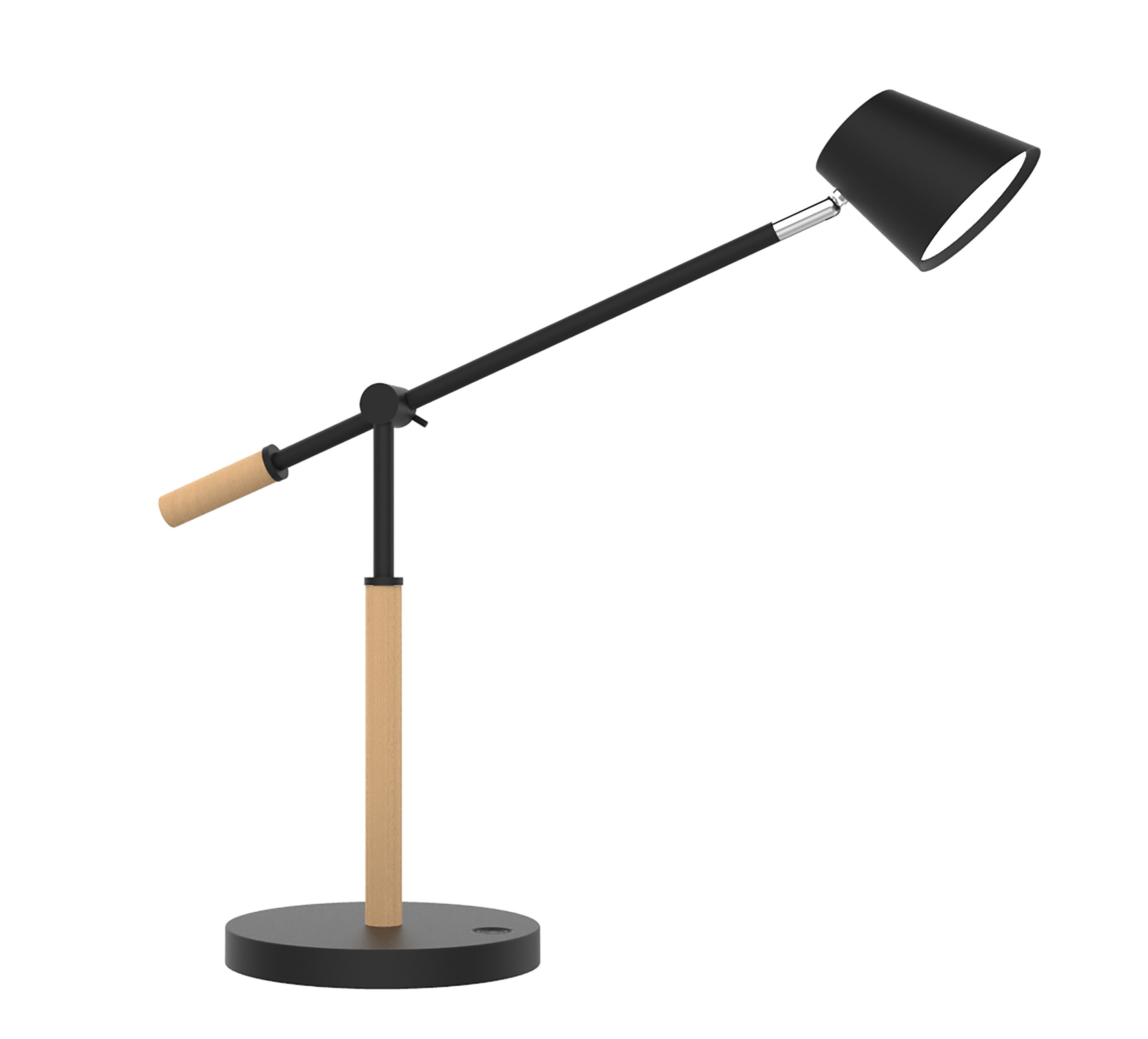 Lampe Vicky LED svart/tre