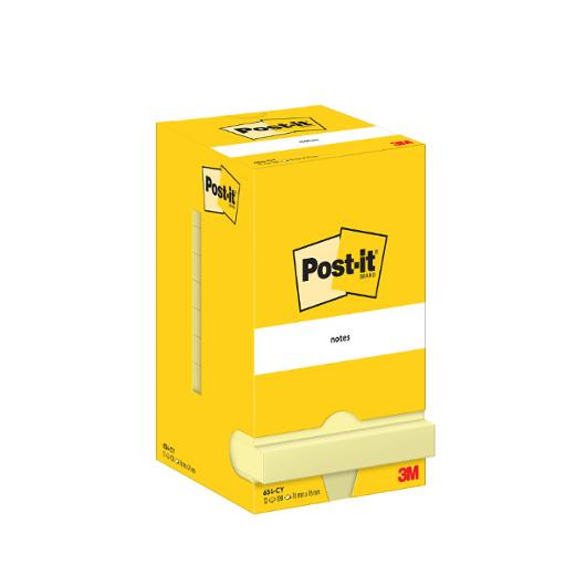 Post-it Klistrelapper 76x76 gul (12)