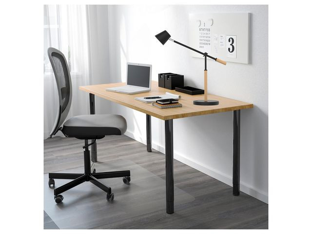 Lampe Vicky LED svart/tre