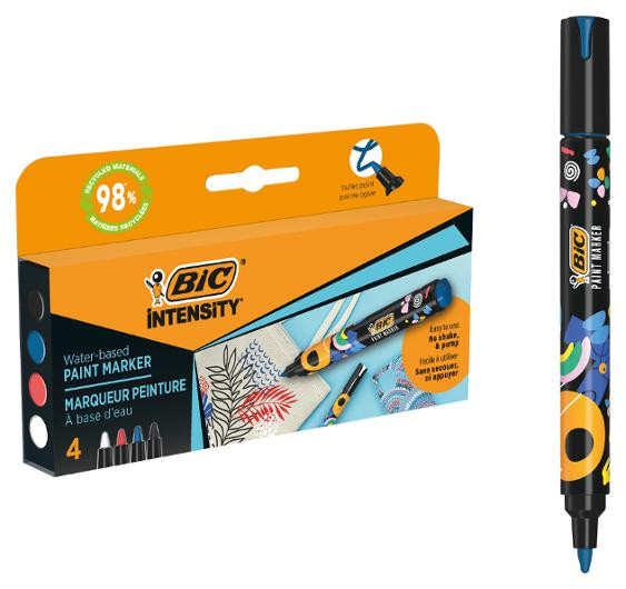 Paintmarker Bic Intensity M Ass (4 stk)