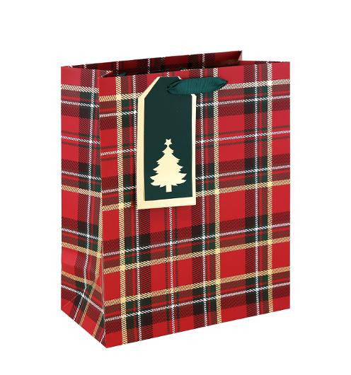 BildeGavepose Eurowrap 26,5X33X20 Cm Ruter