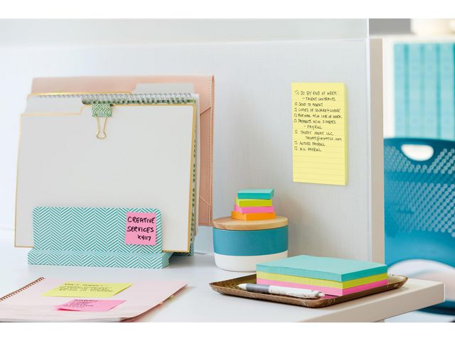 Post-It Notatblokk 102X152 660 Linj Gul (6 stk)