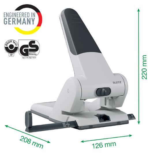 Leitz Hullemaskin  5180 2-hull/65ark hvit
