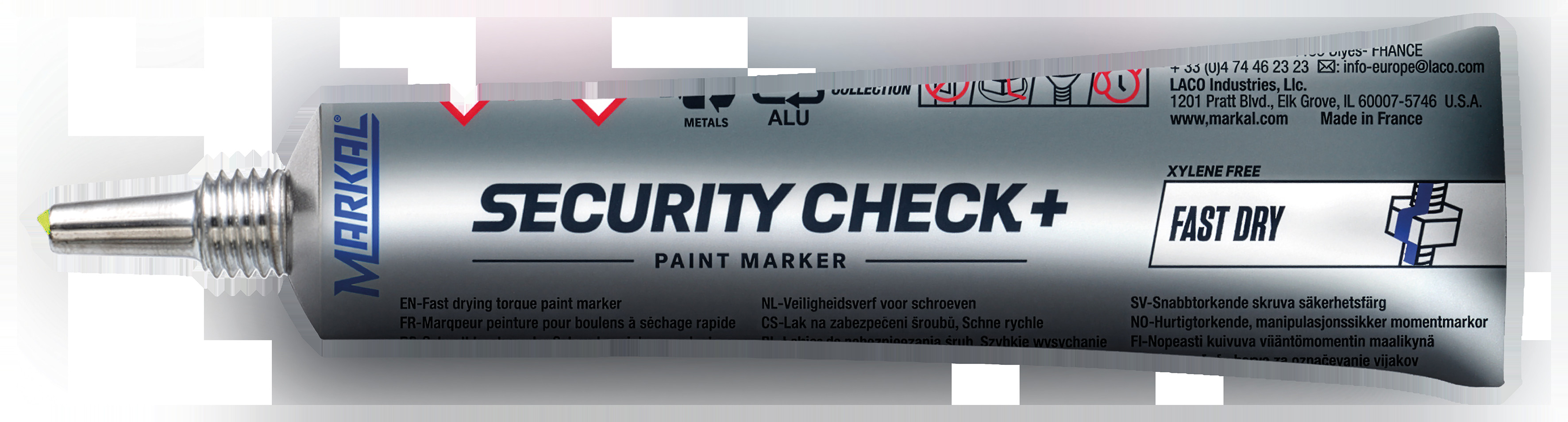 BildeSecurity Check+ UV fast dry paint marker yellow