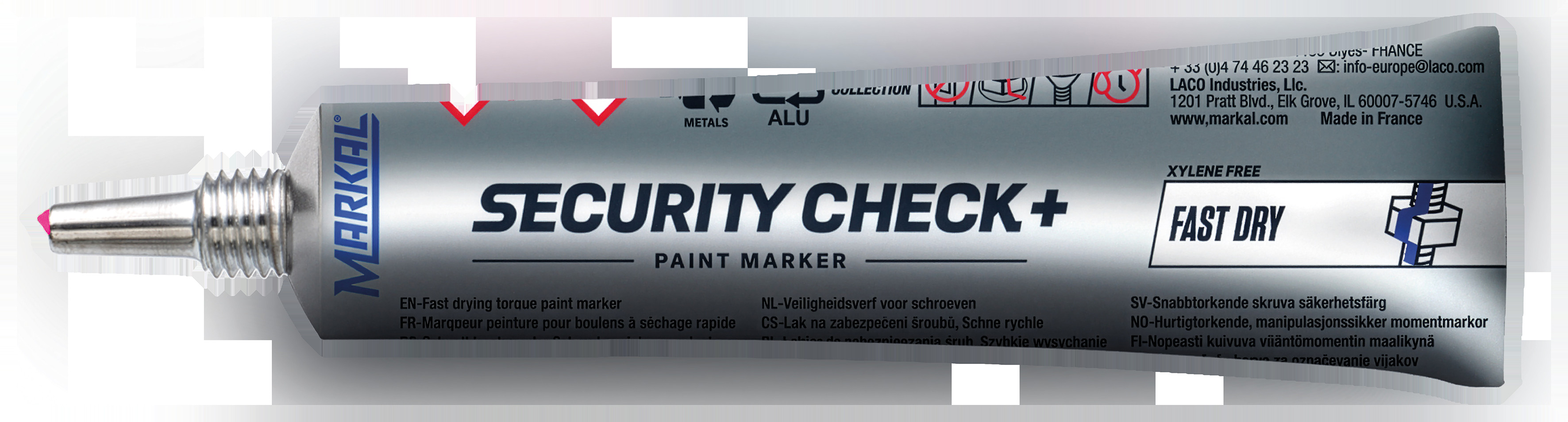 BildeSecurity Check+ UV fast dry paint marker red