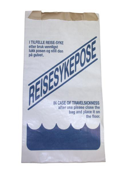 BildeReisesykepose M/Trykk Hvit (1000 stk)