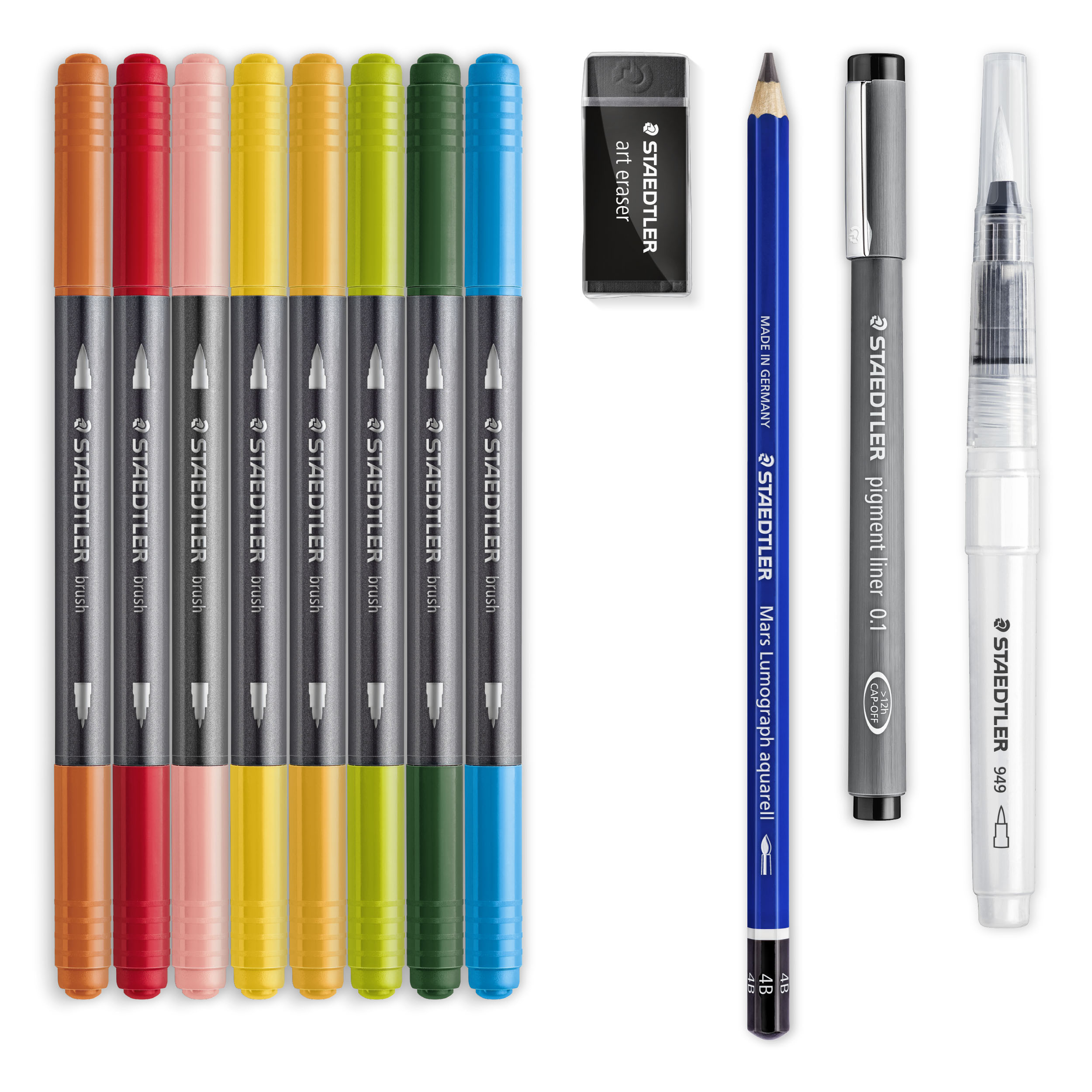 Staedtler Blomsterakvarellsett for akvarell assortert (12)