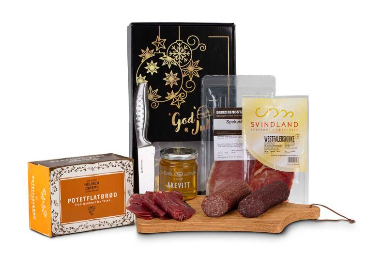 BildeGaveeske Med Spekemat, Fjøl Og Kniv (5 stk)