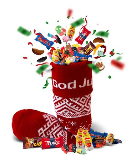 BildeJulesokk Med Godterifavoritter 800G (15 stk)