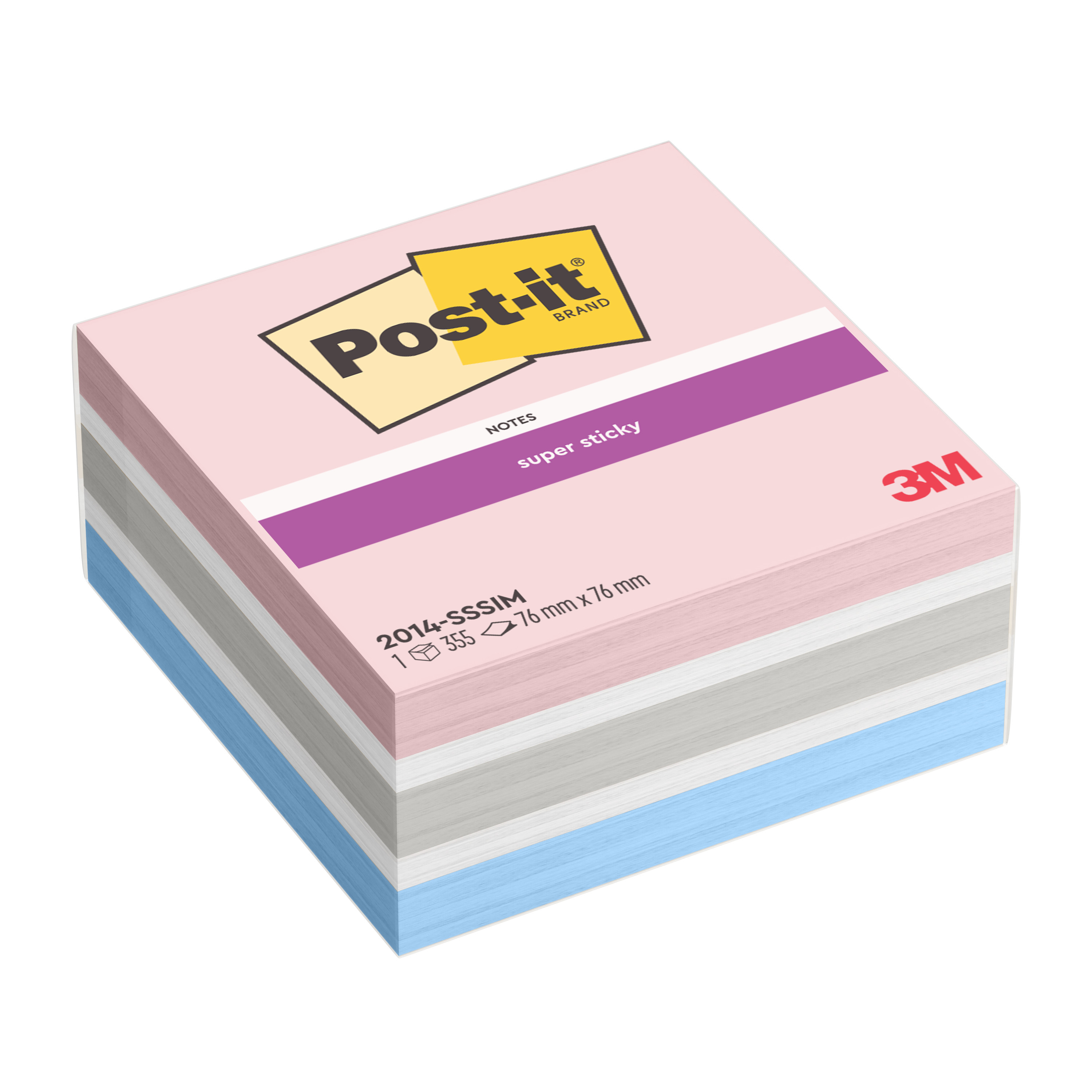BildePost-it SS-Notes 76x76 Cube Simply Serene