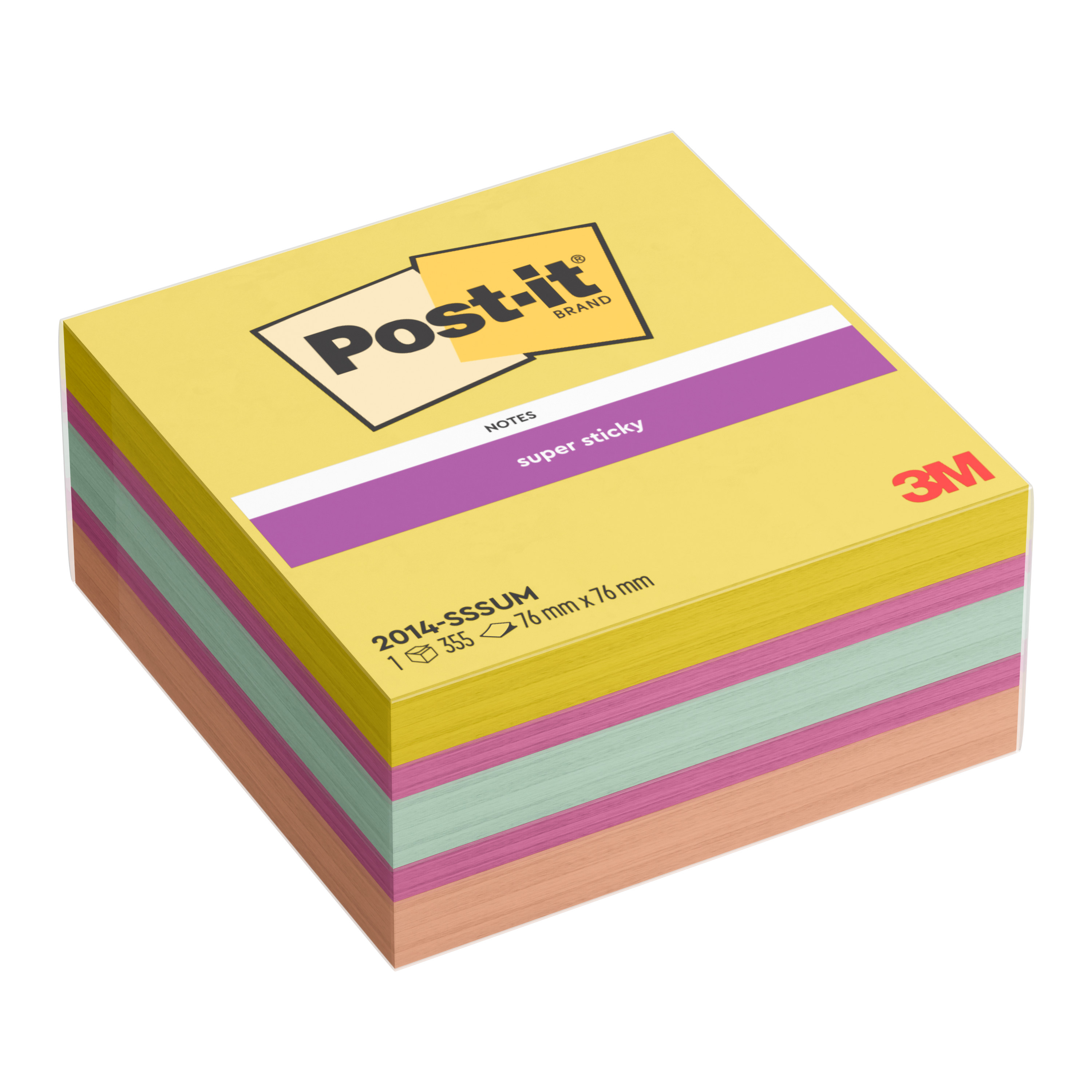 BildePost-it SS-Notes 76x76 Cube Summer Sorbet