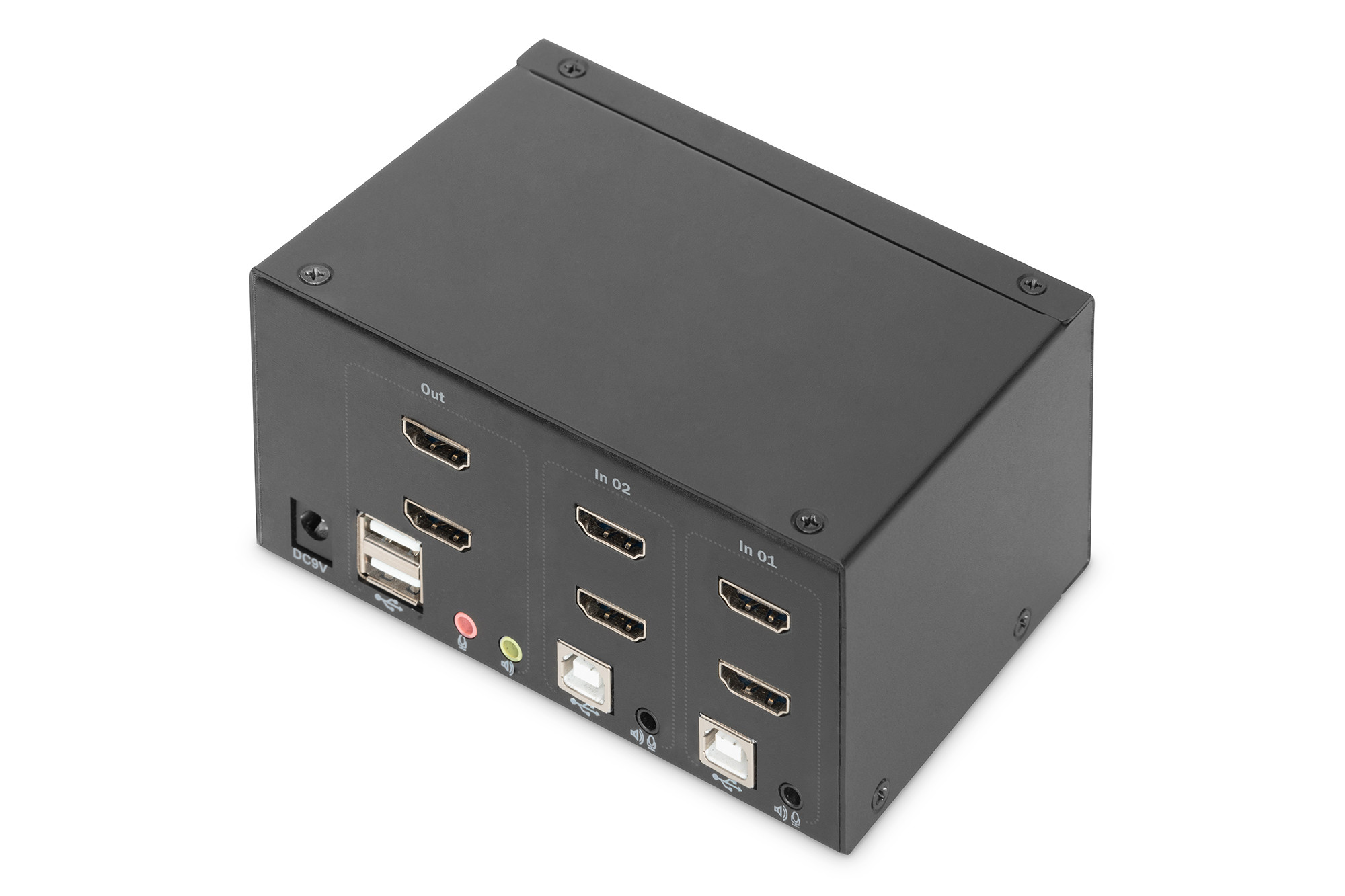 BildeDIGITUS KVM-Switch 2Port Dual HDMI Desktop